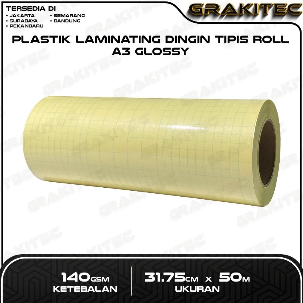 

Readyy!! Plastik Laminasi Dingin ROLL A3 50 METER DOFF & GLOSSY