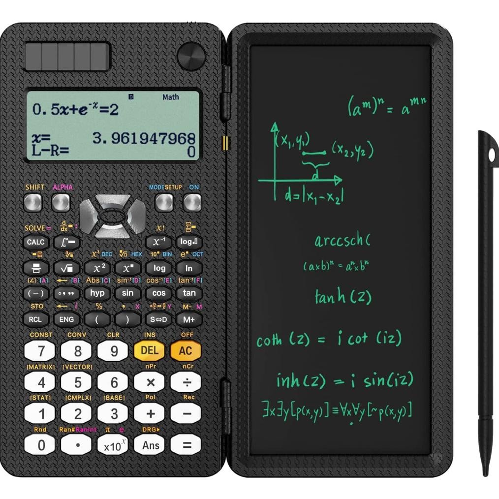 

Readyy!! Professional Scientific Calculator with LCD Notepad 417 Functions Upgraded