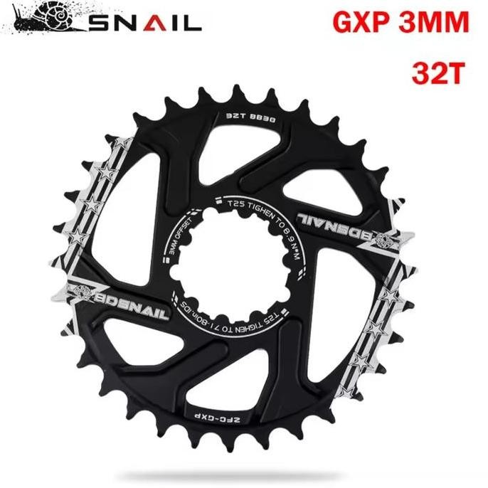 ready Snail Chainring GXP 36T Chain ring Crank GXP Direct Mount