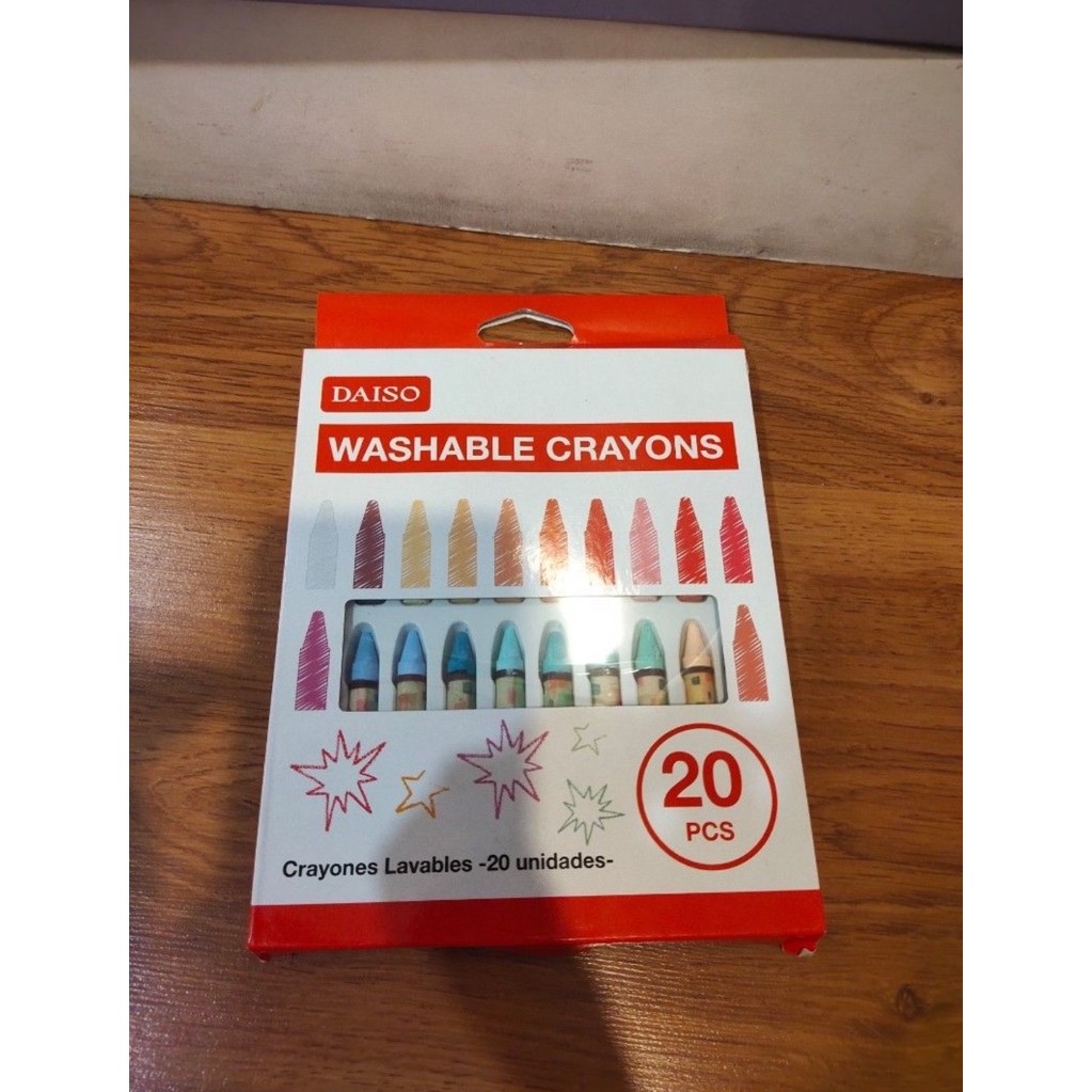

daiso washable crayons