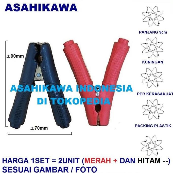 Asahikawa Jepitan Aki Jepitan Buaya Jepitan Accu Asli Kuningan murah