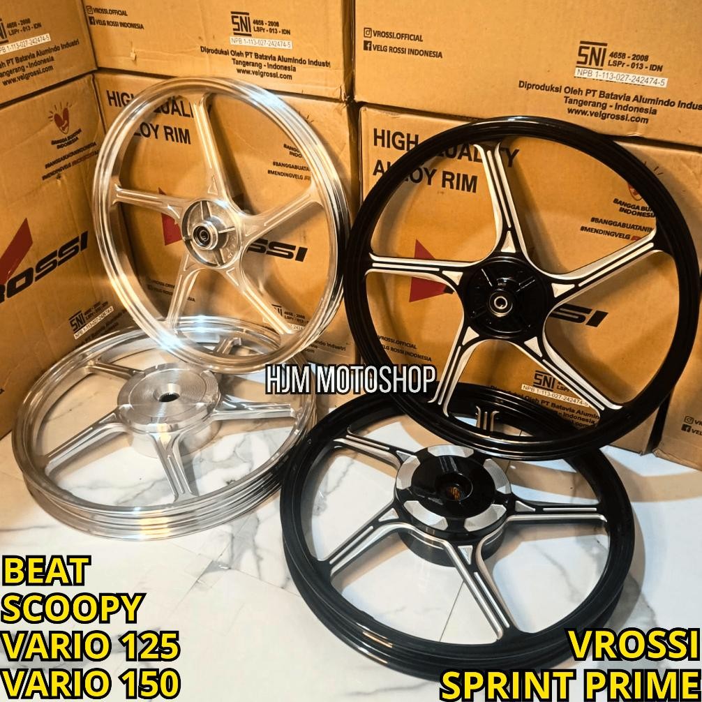Terlaris Velg Racing Vrossi Sprint Prime Beat Scoopy Vario 110 Vario 125 Vario 150 Ring 17 Model Vnd