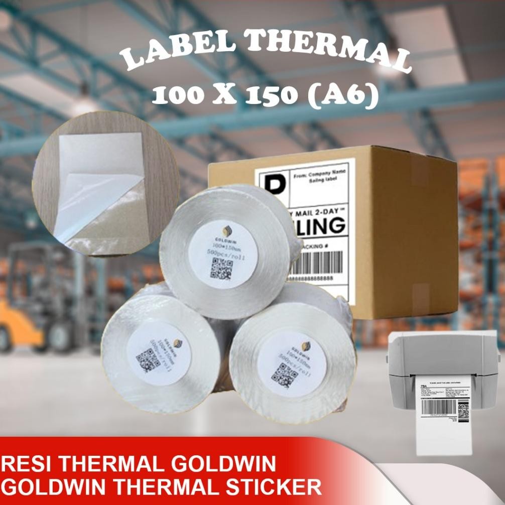 

Recomend Label Stiker Kertas Resi Thermal 100x150mm 500 pcs Merk Winstar n Goldwin ..