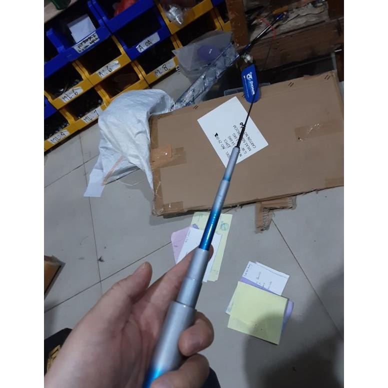 New - tegeg pancing ruas pendek hanya 30cm hugo global pole fiber .,