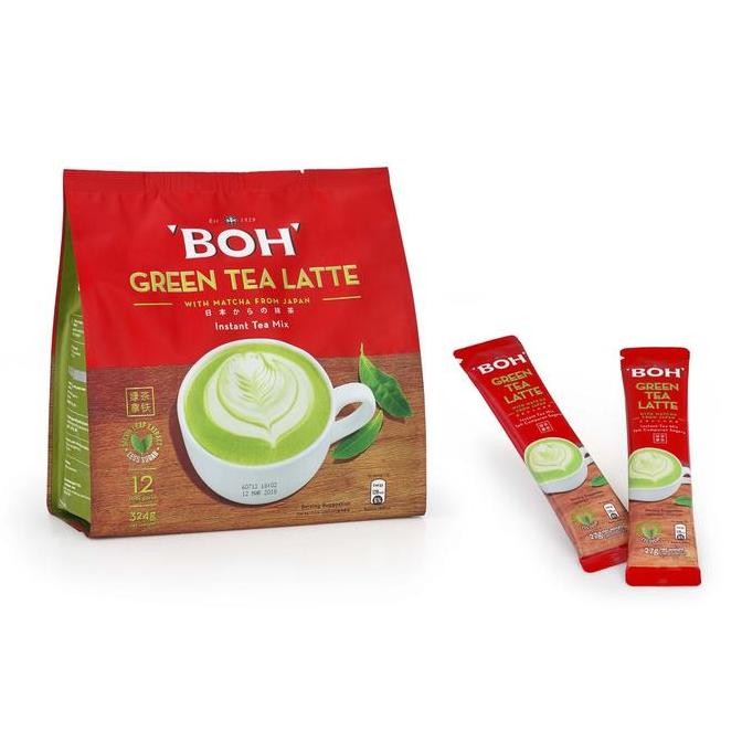 

Terlaris Boh Teh Hijau / Green Tea Latte With Matcha From Japan 12 X 27 Gram Ready Stok
