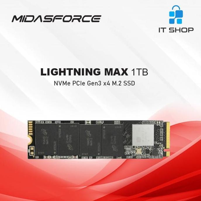 TERMURAH - Midasforce SSD NVMe Lightning Max 1TB storage