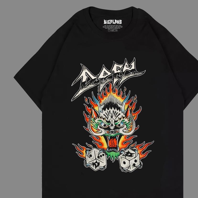 Promo Defy Hc Naga Dadu Kaos Defy Hc Hardcore Musik Punk Pria Wanita