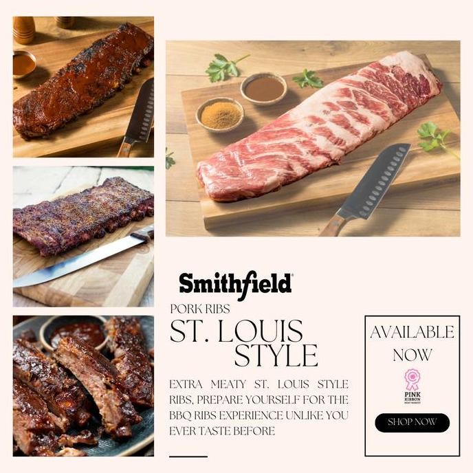 

St. Louis Style Spare Ribs - Import (Usa) 1 Rack #Gratisongkir