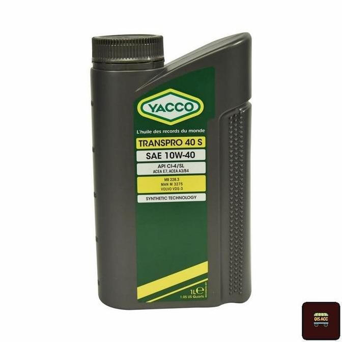 YACCO Oli Mesin Mobil Transpro 40S SAE 10W-40