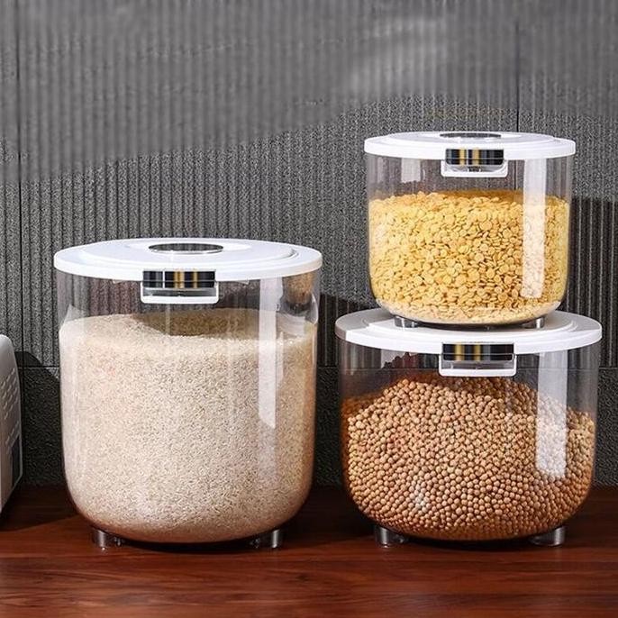 Terlaris 5/10/15Kg Penyimpanan Makanan Wadah Penyimpanan Beras Anti Kutu Anti Air Anti Lembab Kontai