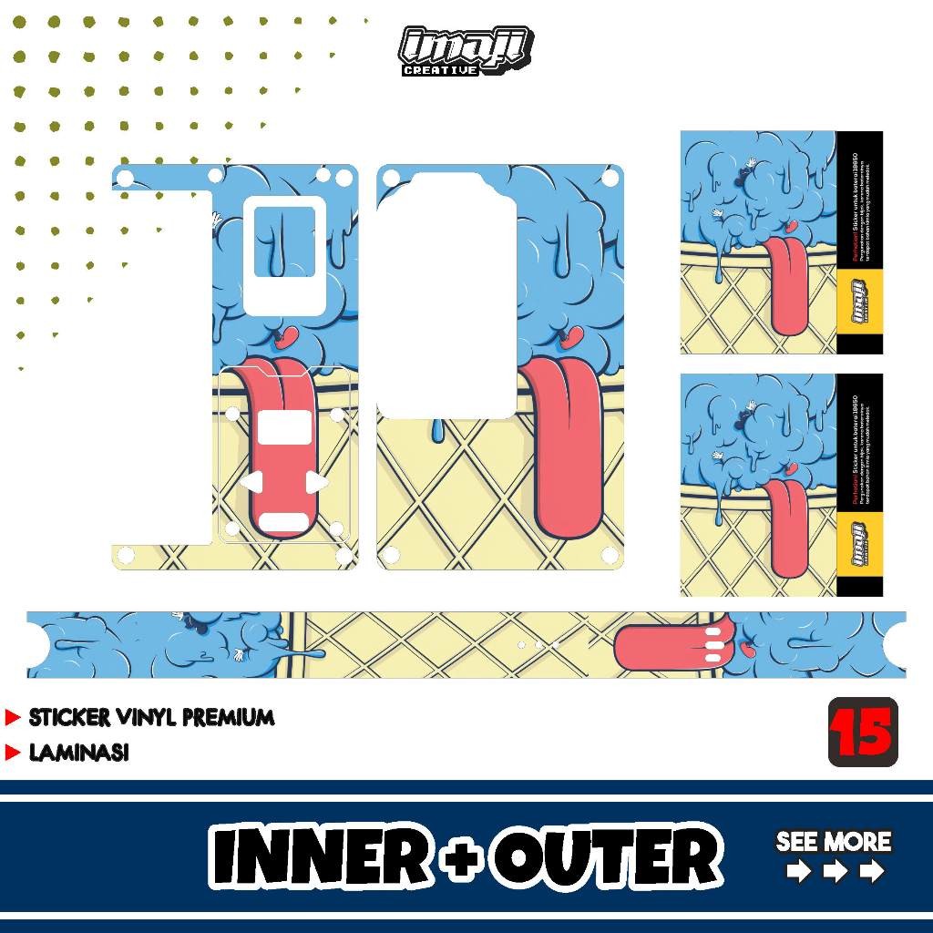 

Imaji Creative Centaurus B80 15 Garskin/Stiker Case Bisa Custom Motif - 2Pcs