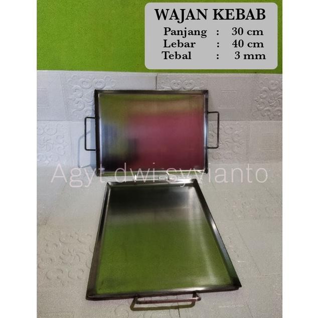Murah Wajan Stainless Wajan Kebab 30X40 Cm