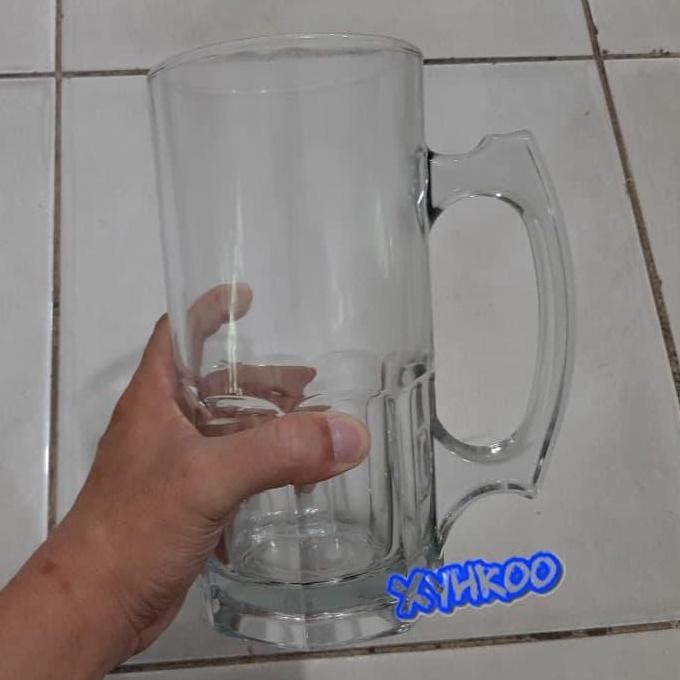 Original Gelas Jumbo Beer Kaca B-1000 | Glass 1 Liter Ukuran Besar