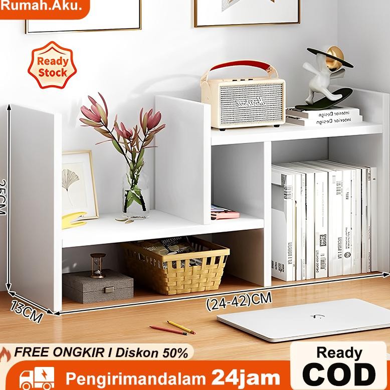 Rak Buku Rak Buku Kayu Rak Buku Mini Portable Rak Minimalis Rak Kayu Serbaguna