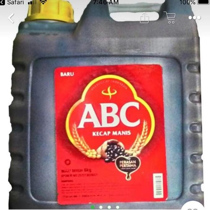 

Kecap Manis Abc 6Kg #Gratisongkir