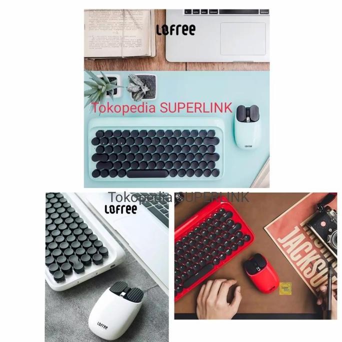 Ori Lofree Dot Bluetooth Mechanical Keyboard Mouse Set Mac Windows Keyboard Lofree Mouse Terlaris