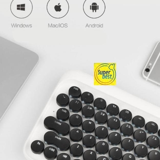 Ori Lofree Dot Bluetooth Mechanical Keyboard Mouse Set Mac Windows Keyboard Lofree Mouse Terlaris