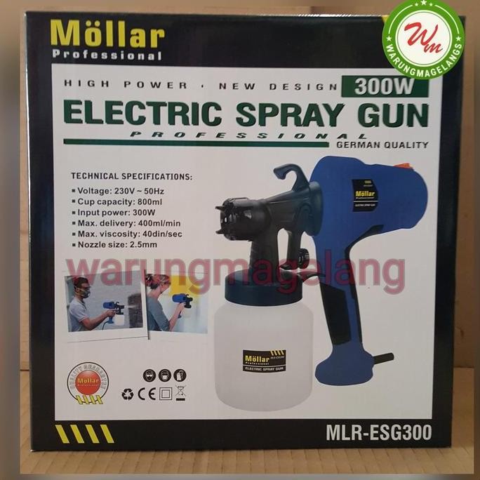 Electric Spry Gun MLR ESG300 MOLLAR SPET CAT ELEKTRIK TANPA KOMPRESOR