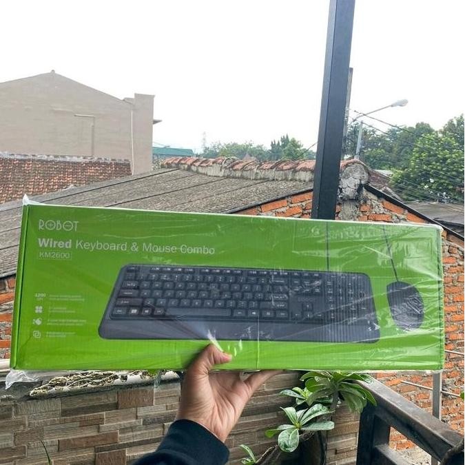 Keyboard robot KM2500+Mouse combo wired original Terlaris