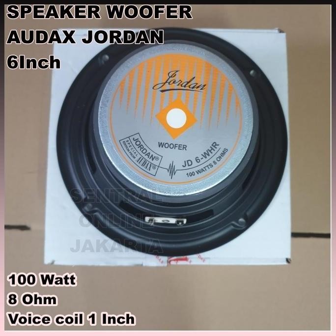 DISKON! JORDAN AUDAX JD 6 WHR SPEAKER WOOFER 6 INCH 100W ORIGINAL