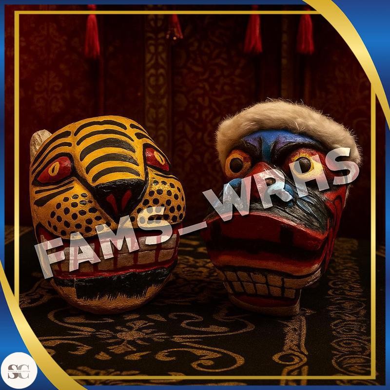 {Promo Terbaik} Barongan Kepruk Kucingan Kepala Barongan Jaranan Barongan Kayu Cr24
