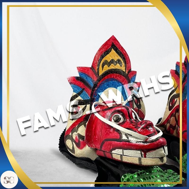 -Stok Baru- Barongan Mainan Anak Kemul Lebar Caplokan Spon Permainan Tradisional Barongan Imut Sr89