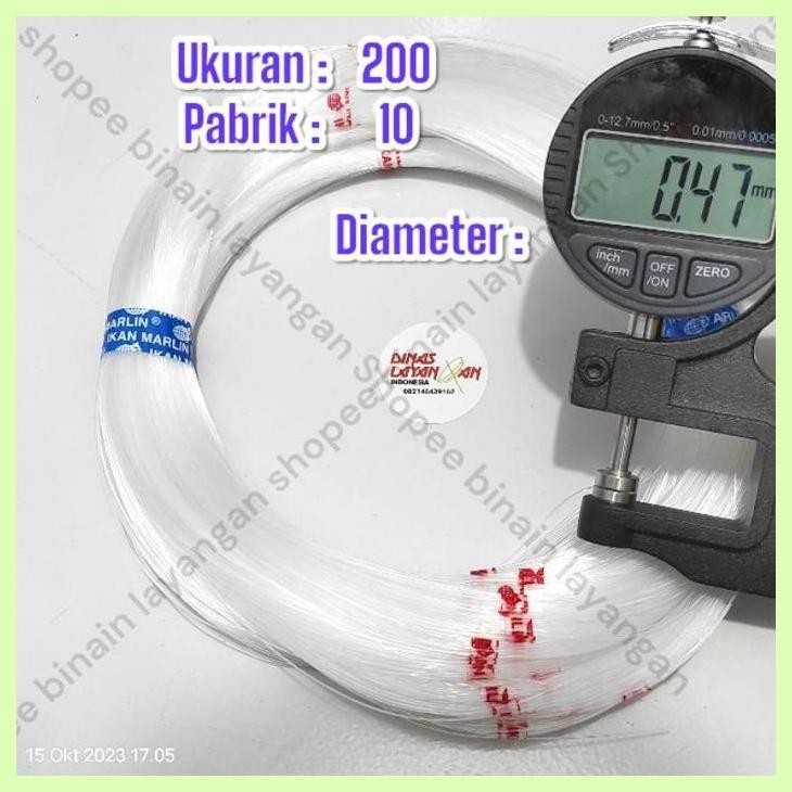 8.8 Fasion Sale Senar Layangan Gapangan Bening Cap Ikan Marlin Ukuran 200 Senar Pancing Senar Manik 