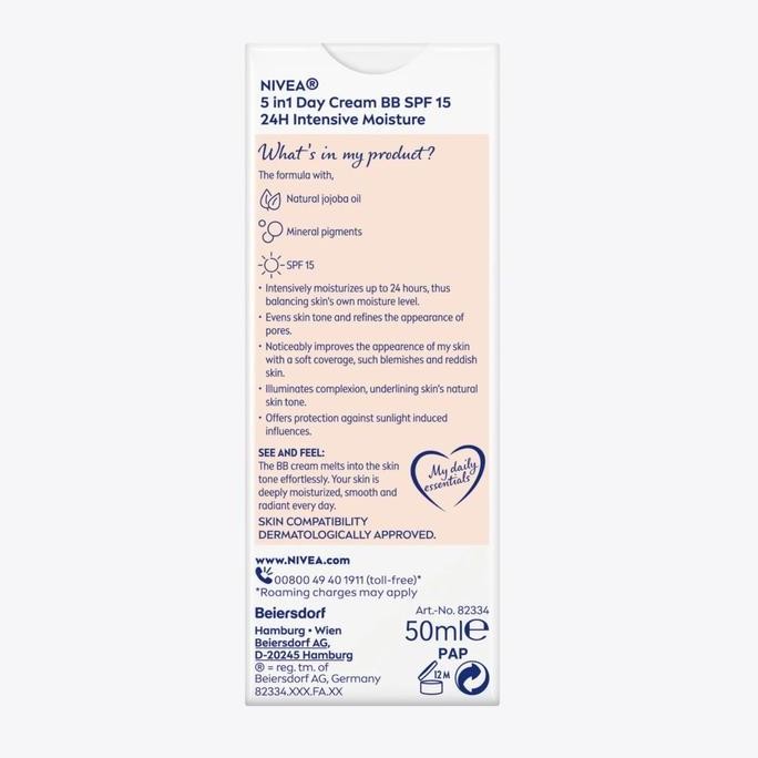 [Promo Diskon] Nivea Bb Cream Light / Medium Skin Tone - 50Ml [Terlaris]