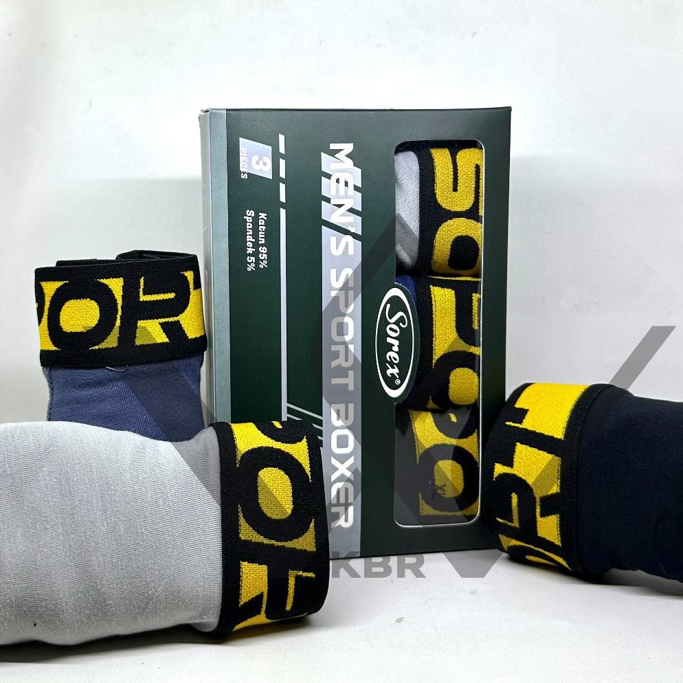 DF196>> ISI 3 PCS CD SOREX M 3010/ CELANA DALAM PRIA/ DALAMAN PRIA/BOXER/DALAM PRIA
