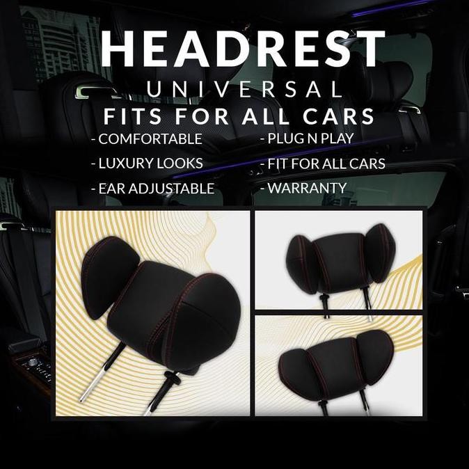 Headrest Alphard Universal | Bisa Semua Mobil | Headrest Kuping Lipat