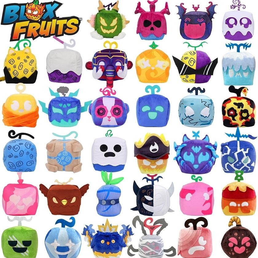 Promo Blox Fruits Anime Game Plush Toy Fruit Leopard Pattern Box Plush Toy So Stuffed Fruits Toy Chr