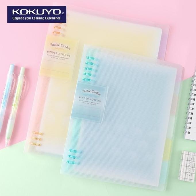 

KOKUYO WSG-RUYP62 Pastel Cookies, 8 Ring Binder Notebook A5 (Max 100)