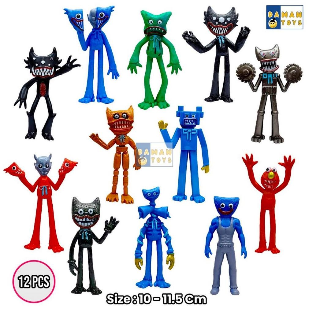 Fx-23 Figure Huggy Wuggy Mainan Poppy Playtime Set