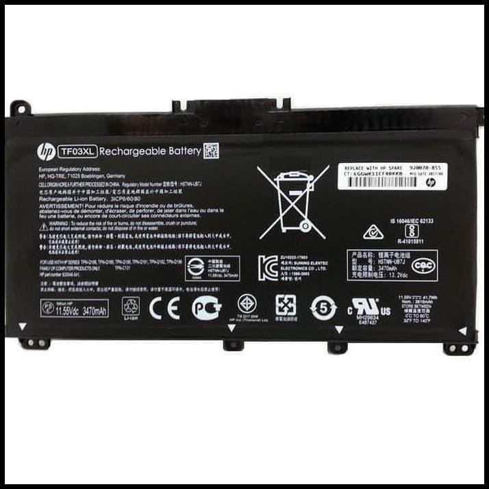 Baterai HP Pavilion x360 Convertible 14-cd1042tx Original