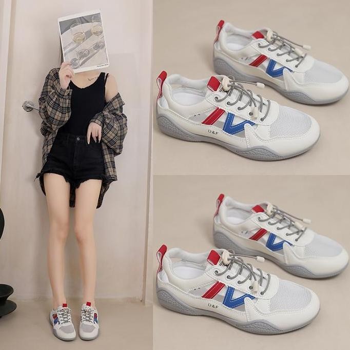[DF FOOTWEAR] DF 694 Sepatu Wanita Sneakers Wanita Putih Premium Quality Casual Shoes [terbaik]