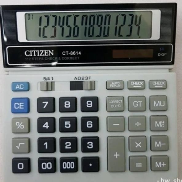 

Kalkulator Ct8614 Che Correct Kalkulator Cek Ulang 14 Dit Desktop Calculator Ct8614