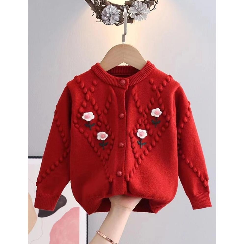 ''Terlaris" Kardigan Anak Perempuan Tebal  / Sweater Outer Anak Cewek Halus Lembut / Baju Rajut Anak