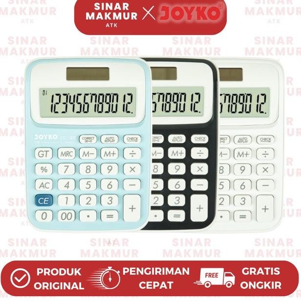 

Calculatorkalkulator Joyko 12 Dit Cc32 Che Correct Pcs