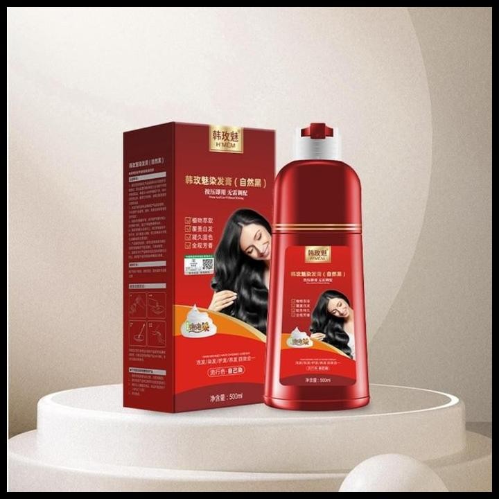 Terlaris Zhi Ran Mei Shampoo Herbal Cat Pewarna Penghitam Rambut Uban Zhiranmei Good Quality