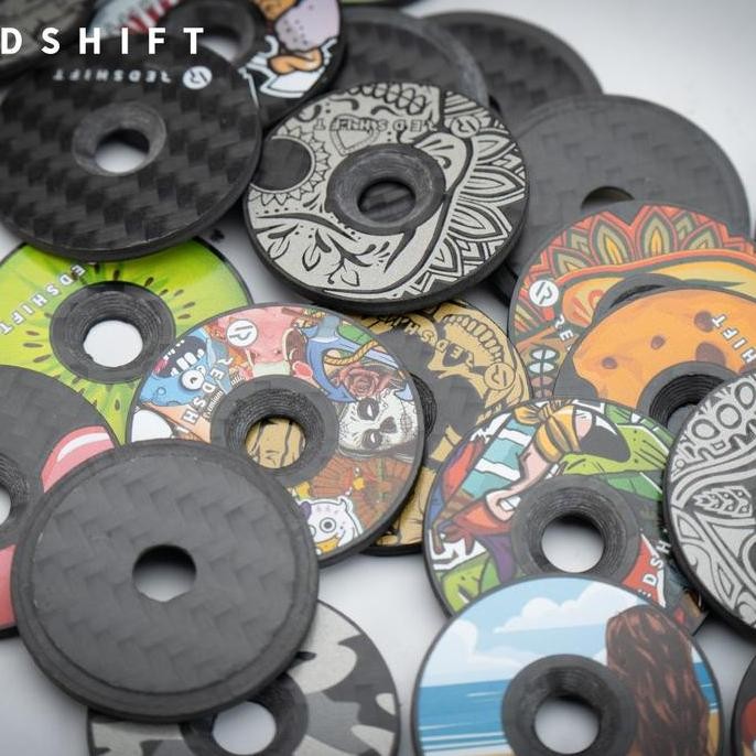 Redshift Carbon Stem Cap Tiranium Bolt - Tutup Stem Karbon