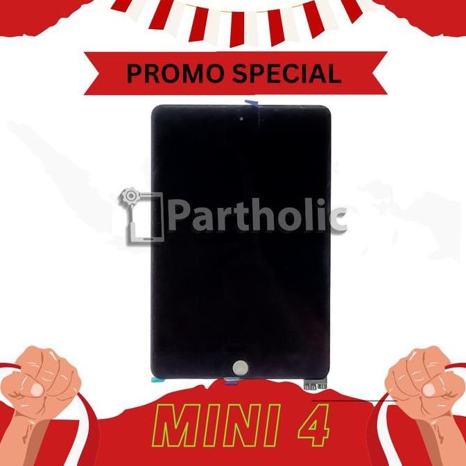 TERLARIS - LCD IPAD MINI 4 / A1538 / A1550 BLACK / WHITE ORIGINAL