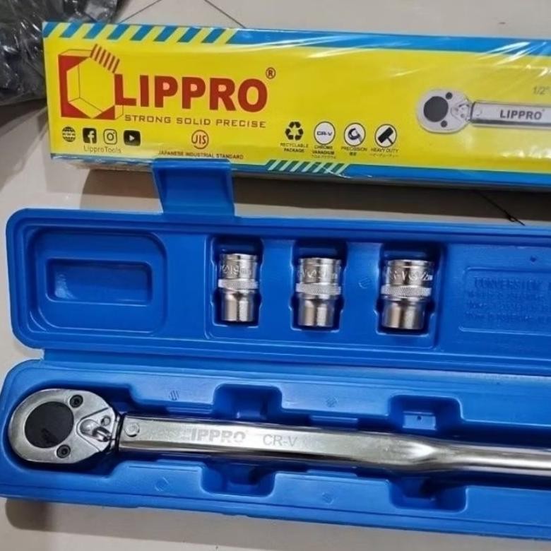 KUNCI TORSI LIPPRO 1/2 INCHI 28-210 NM / TORQUE WRENCH LIPPRO GAGANG KUNCI MOMEN LIPPRO  28 - 210 NM