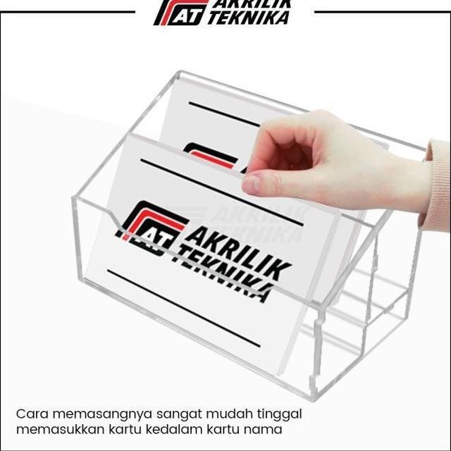 

READY TEMPAT KARTU NAMA AKRILIK / STAND KARTU NAMA / NAME CARD HOLDER