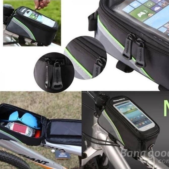 Tas Sepeda Mtb Roadbike Handphone Frame Depan Waterproof 5.5 Inc