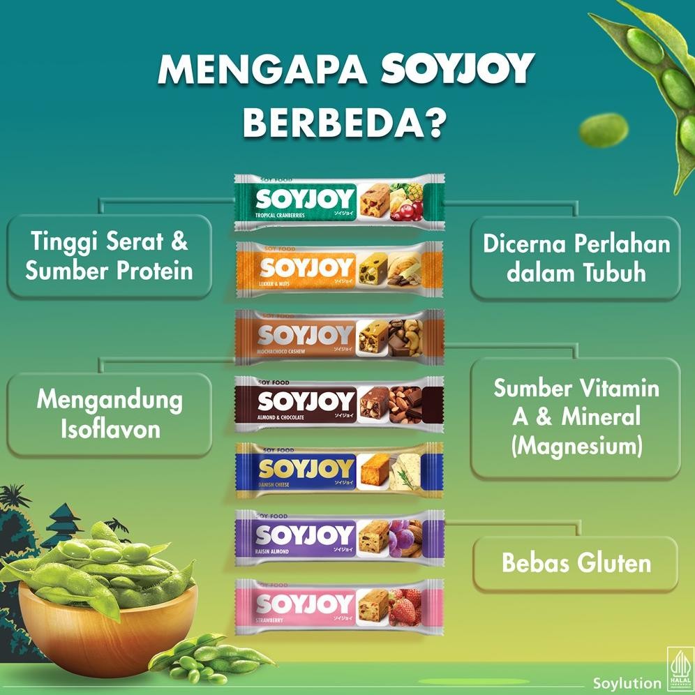 

14 Days SOYlution SOYJOY Snack Bar Kedelai - 14 Bar
