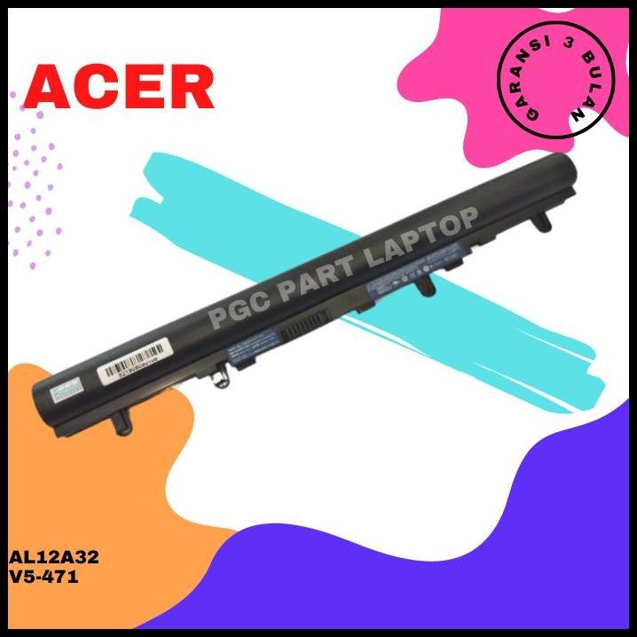 Baterai Batre Original Laptop Acer Aspire V5 V5-471 V5-471G V5-471P