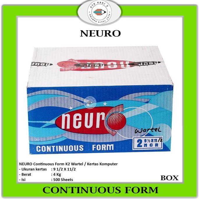 

TERMURAH - Continous Form 91/2 x 11/2 2Ply/2 ( K2 Wartel ) Neuro/Kertas Komputer