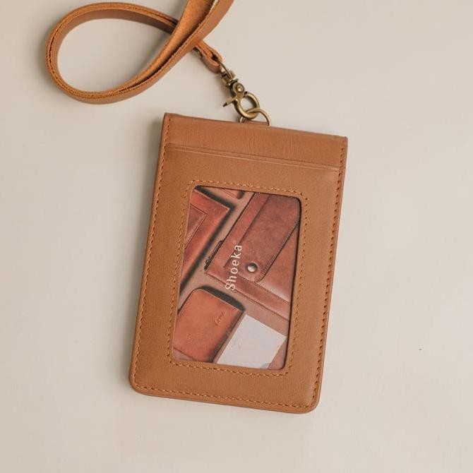 

Shoeka - Name Tag Id Card Lanyard Kulit - Benca
