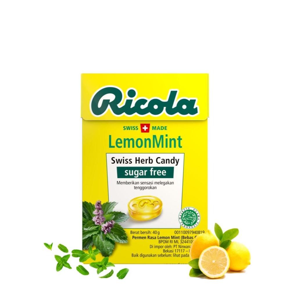 

Ricola Permen Lemon Mint 3 x 40 gr