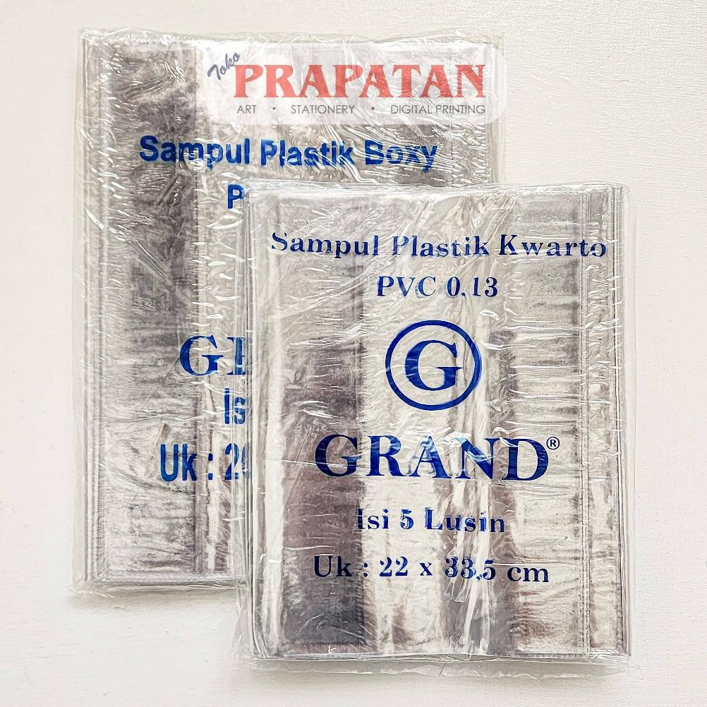 

Sampul Buku Mika Bening PVC Grand 12pcs | Cover Buku Tulis